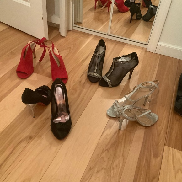 ALDO grey / Paris Hilton black / Vince Camuto red / caparro black and silver - Picture 1 of 4